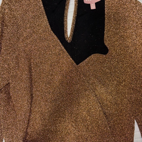 Show Me Your MuMu - Stage Skort Dress - Gold Shimmy Shine - Picture 10 of 10